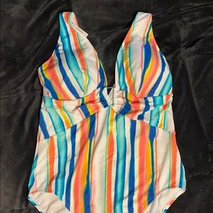 Adore Me Rainbow Striped Andria Bathing Suit